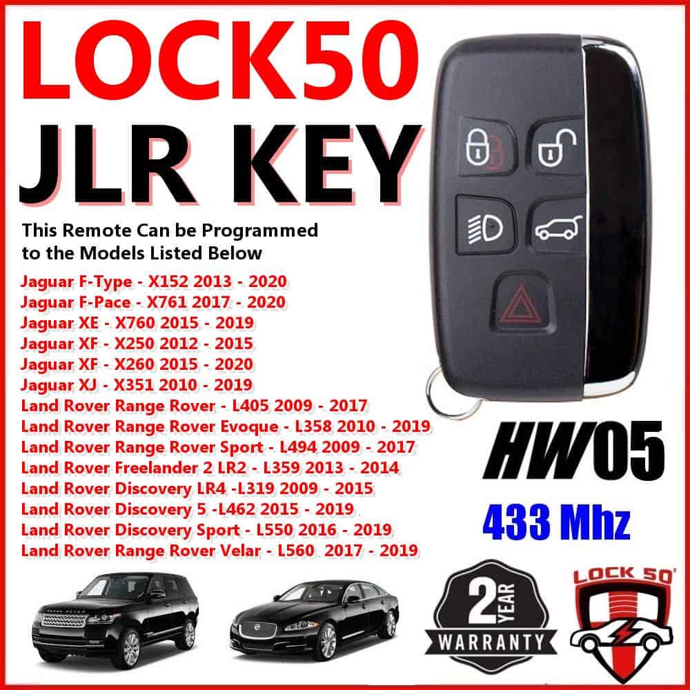 Lock50 Change ID HW05 JLR Key 433 Mhz